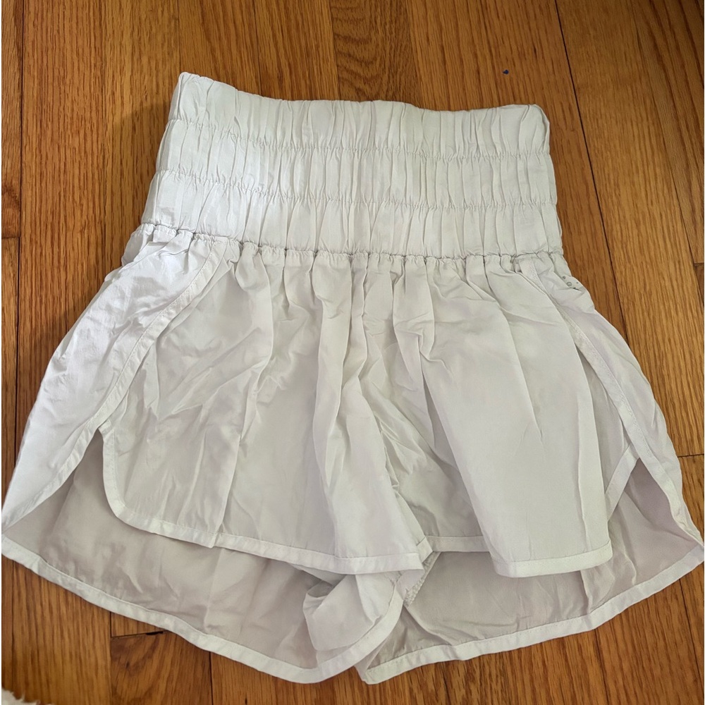 White Free People The Way Home Shorts
